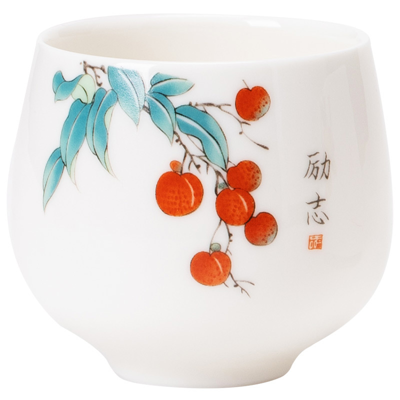 Cốc Trà Ngọc Bích béo cừu quả cốc chủ nhân cốc đơn cốc trà gốm sứ chuyên dụng cá nhân cốc trà lớn