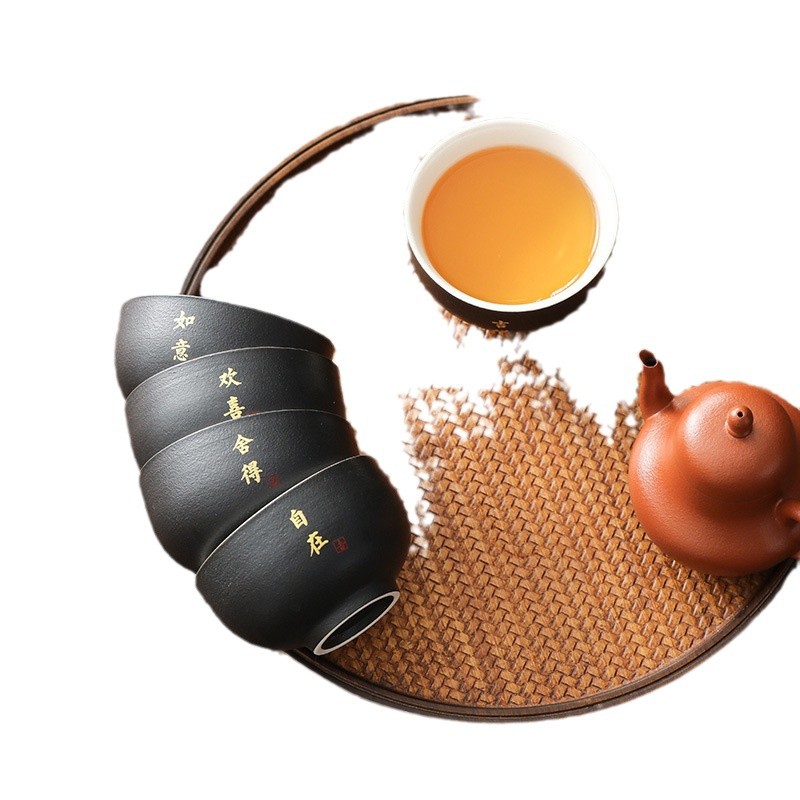 Cốc chủ nhân gốm sứ, cốc trà hạnh phúc, ly rượu, quà tặng văn hóa và sáng tạo tốt nghiệp, hộp quà đồng hành cho cha, người lớn tuổi và giáo viên
