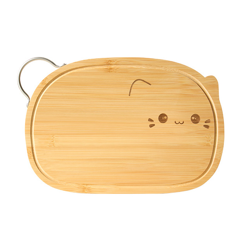 Thớt gỗ, chống nấm mốc, kháng khuẩn nhà bếp, thớt tre nguyên tấm cấp thực phẩm gia dụng, thớt nhỏ đặc biệt cho thực phẩm bổ sung trái cây hai mặt