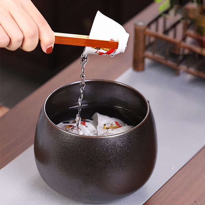 Bộ trà, rửa trà, lò lớn và nhỏ, rửa cốc nước cổ điển, rửa bát gốm sứ kiểu Nhật, rửa bút, Thùng xỉ trà, phụ kiện trà đạo