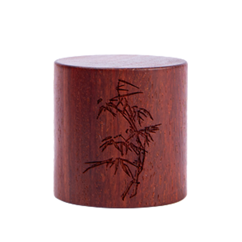 Nắp gỗ đàn hương đỏ chạm khắc thủ công, nắp gỗ cổ điển, khung nắp ấm, trà đạo Kung Fu, đồ trang trí chơi trà thú cưng