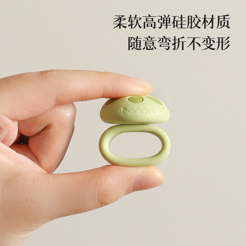Silicone cửa chạm tay nắm cửa vòng chống va chạm tường im lặng chống va chạm không đục lỗ phía sau cửa bán buôn nấm nhỏ chống va chạm