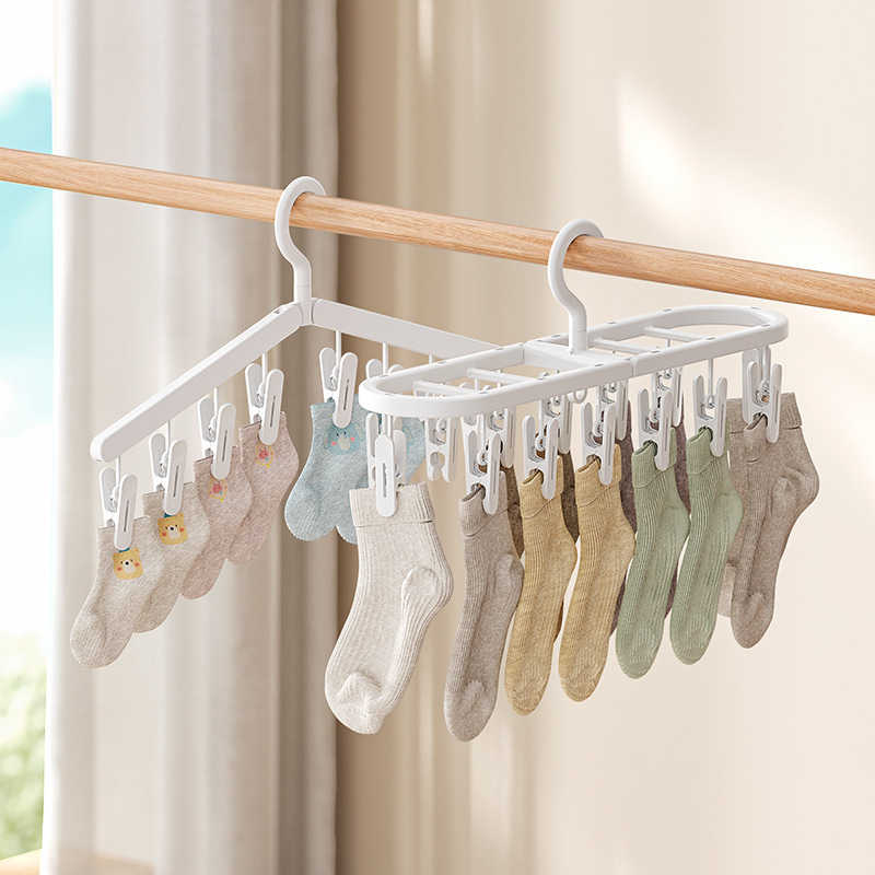 Giá phơi đồ gấp, giá phơi đồ gia dụng, giá phơi đồ chống gió, giá phơi đồ lót đa năng, giá phơi đồ ban công