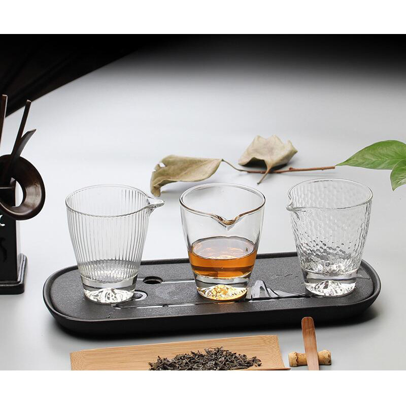 Nhà sản xuất bán buôn cốc thủy tinh, cốc công cộng có hình búa dưới đáy núi Phú Sĩ, bộ trà thủy tinh chịu nhiệt dày