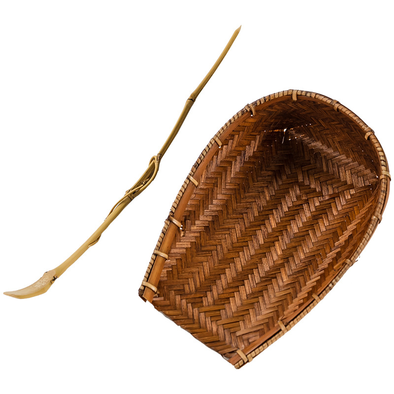 Bộ ba món Chazezhu Bộ trà Zen Nhật Bản Bộ trà sơn mài lớn Phụ kiện khăn lau bằng tre đan thủ công để thưởng thức Hoa Sen Trà