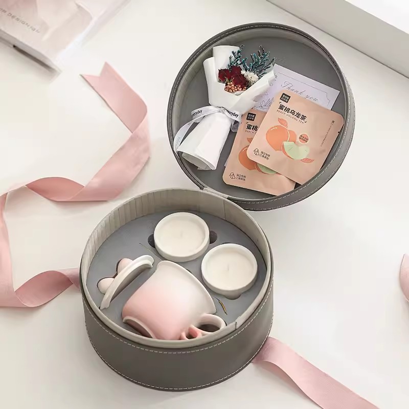 Cốc gốm sứ Cốc cà phê có nắp Cốc uống nước Trái tim thiếu nữ đáng yêu Hương thơm Đồng hồ Quà tặng Bộ trà