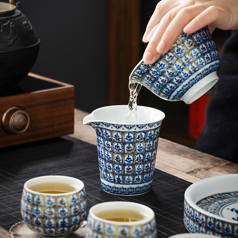 Cốc đường nghìn phật tráng men soda cốc công bằng gốm sứ dụng cụ pha trà đồng phục văn phòng gia dụng dụng cụ pha trà Kung Fu phụ kiện trà đạo