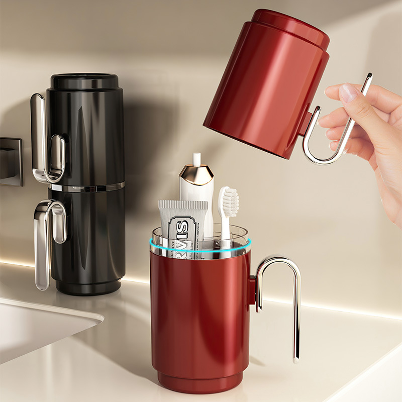 Bộ cốc vệ sinh du lịch, kem đánh răng cầm tay, hộp đựng bàn chải đánh răng, đồ vệ sinh cặp đôi, cốc đánh răng, cốc nước súc miệng, dụng cụ đánh răng