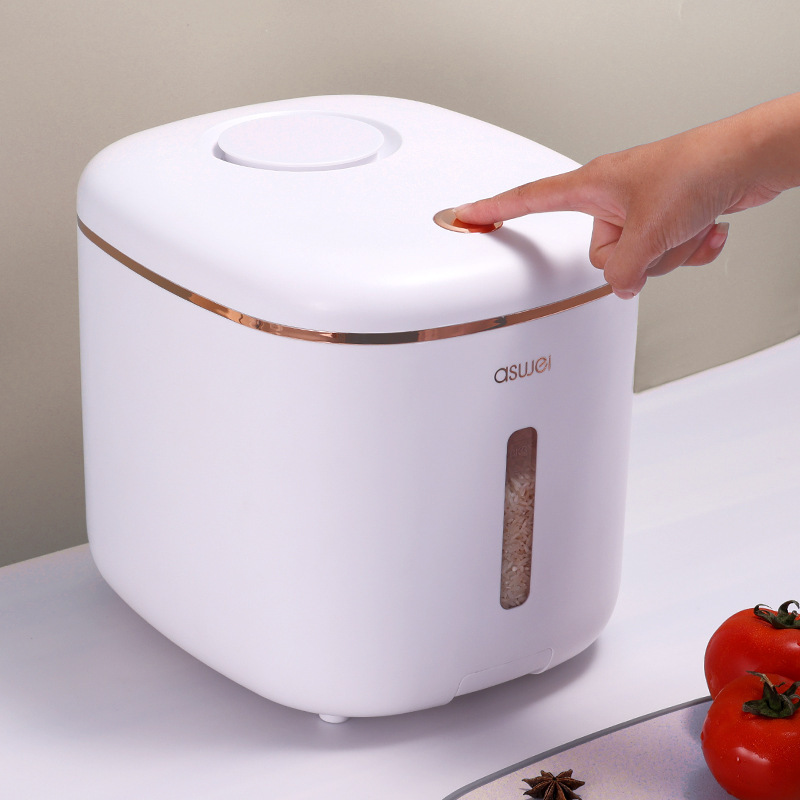 Thùng gạo đựng gạo chống côn trùng, chống ẩm, Thùng gạo đựng gạo kín gia dụng, Thùng Bột mì, Thùng gạo, Thùng gạo