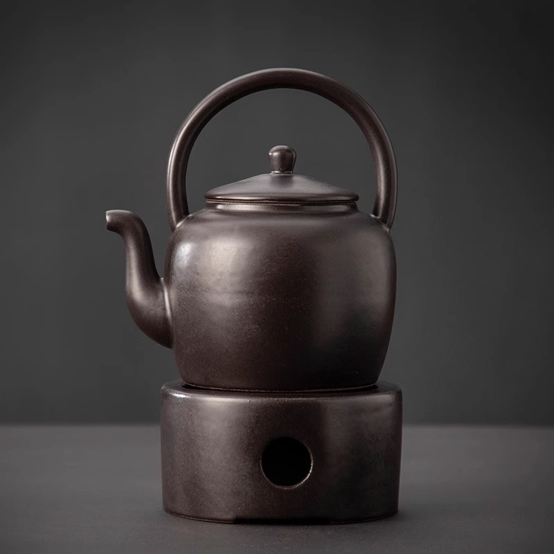 Ấm trà pha trà trong bếp lò kiểu Trung Quốc mới bộ ấm trà bếp trà nến trong nhà