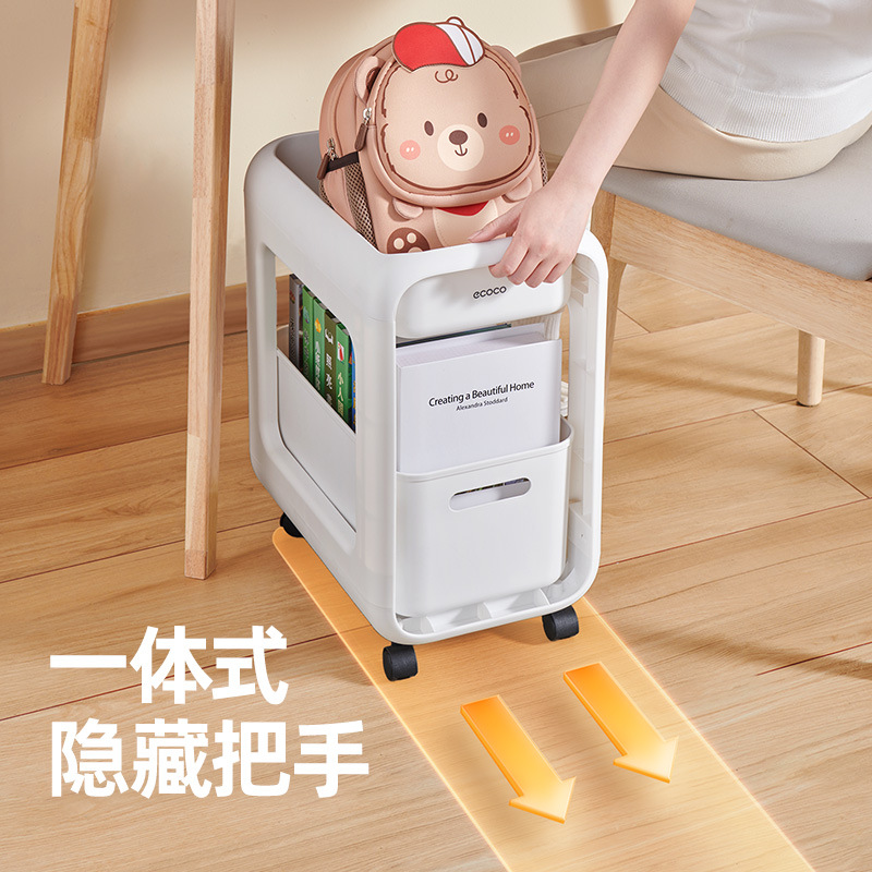 Giá để đồ cặp sách có thể di chuyển xe đẩy, Giá đựng sách, dưới bàn Nhiều Tầng gia dụng, túi đựng học sinh, tủ ròng rọc