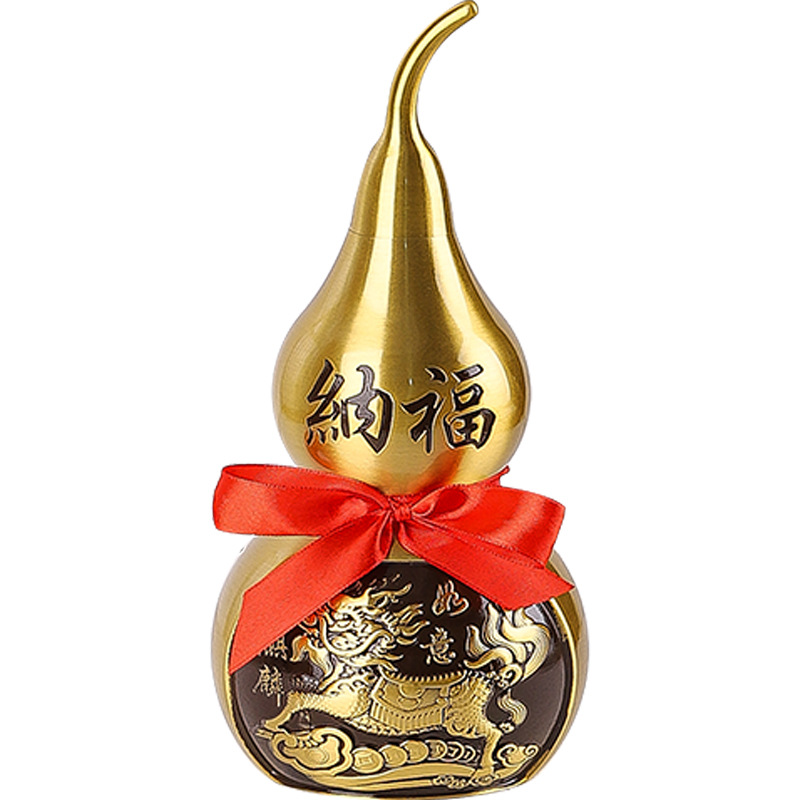Đồ trang trí bằng đồng thau Đồ trang trí bằng đồng Zhaomi Nafu Trang chủ Phòng khách Đồ thủ công bằng kim loại Đồ đồng nguyên chất Pixiu Kirin