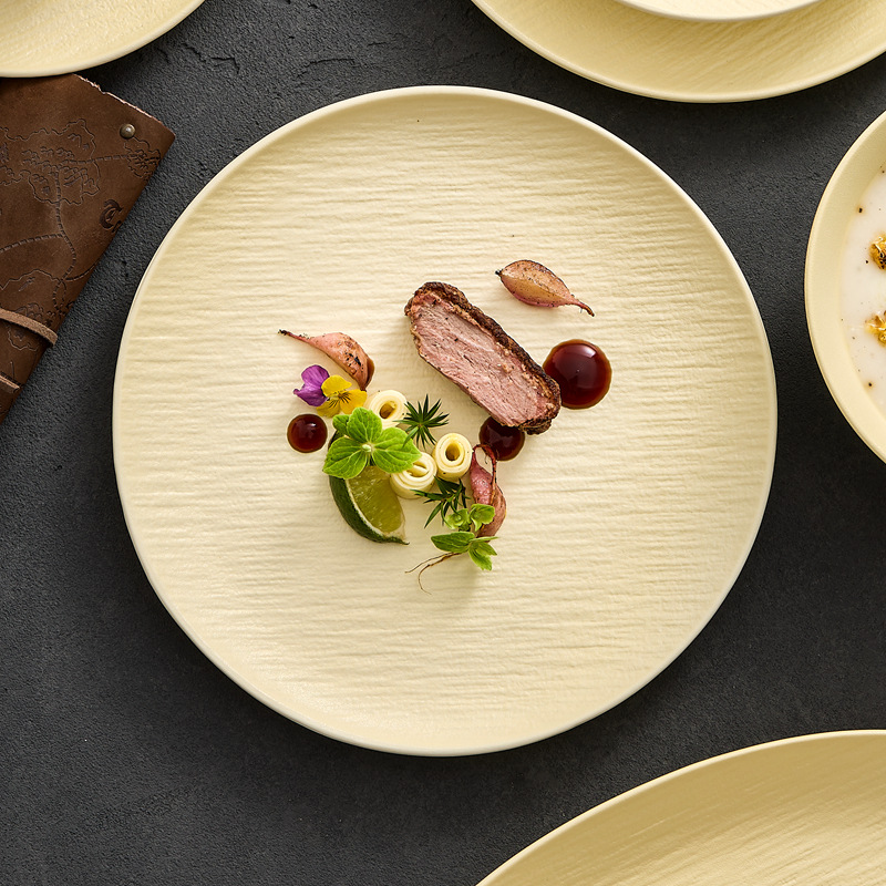 Bát đĩa cát lún màu be, bát đĩa, bát đĩa gia dụng, bát cơm gốm sứ kem, bát canh, bộ đồ ăn