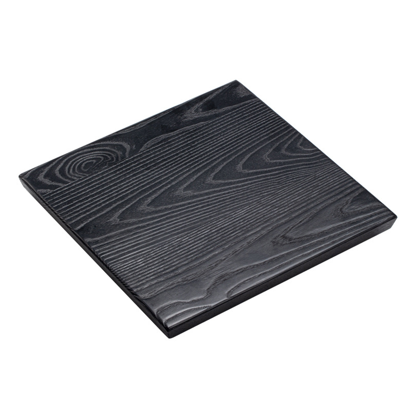 Bàn trà nướng than gỗ sáp trắng văn phòng khay trà pha khô ấm thủ công khay gỗ nguyên tấm khay trà nhỏ bằng gỗ