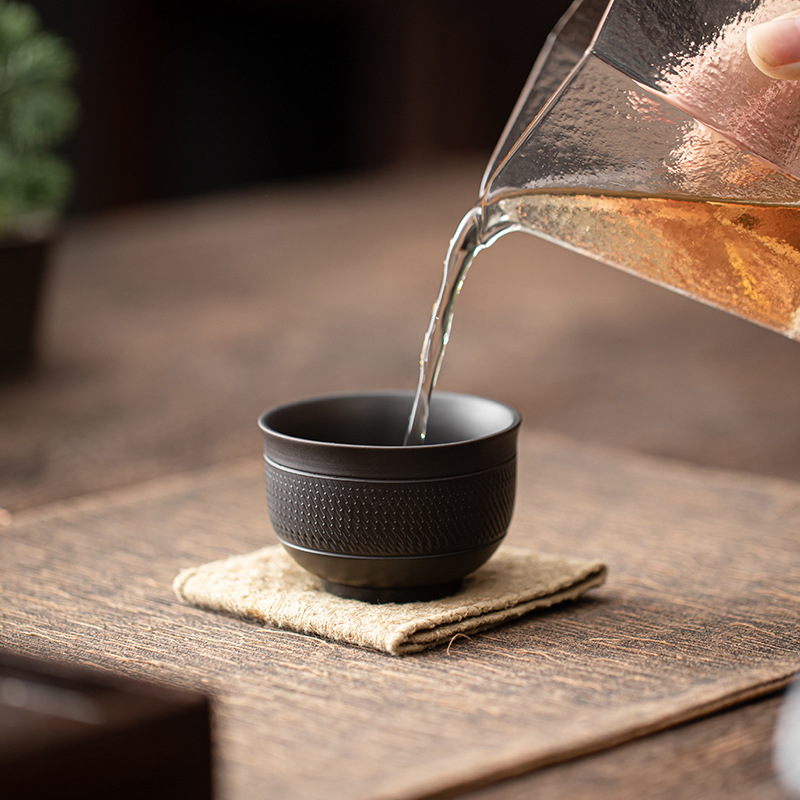 Cốc trà Gốm Tím Thanh Tây cốc chủ nhân cốc Thiền Cốc Gốm sứ thủ công kiểu Trung Quốc cốc trà ngon cốc trà đơn