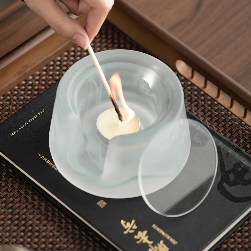 Đèn sưởi trà thủy tinh đế sưởi ấm Trà Nhật Bản bếp pha trà văn phòng nhỏ ấm trà bếp trà