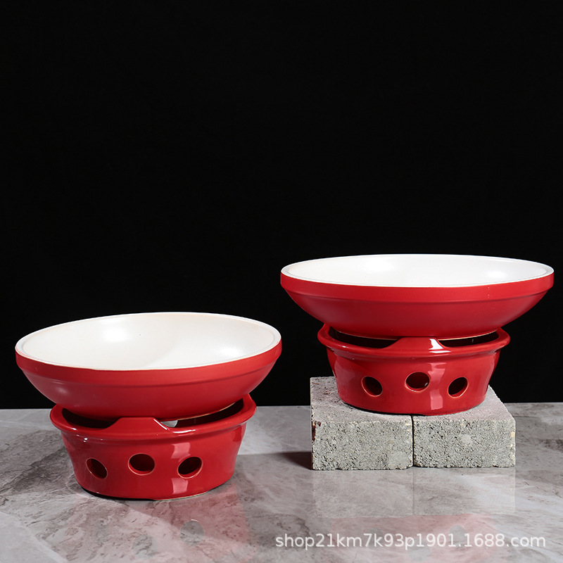 Đĩa gia nhiệt cồn, thịt chiên nhỏ bằng gốm cạn, bộ đồ ăn, cùng kiểu, nồi khô, nến, bếp nhà Minh, thương mại, món ăn Hồ Nam kiểu Trung Quốc mới