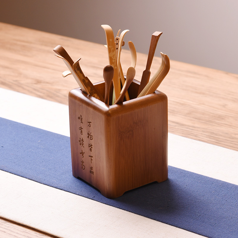 Dụng cụ pha trà Matcha, thìa trà, thìa trà, Trúc trắng, trúc tím, trà Nhật Bản, phụ kiện Bộ trà, thìa cà phê tre