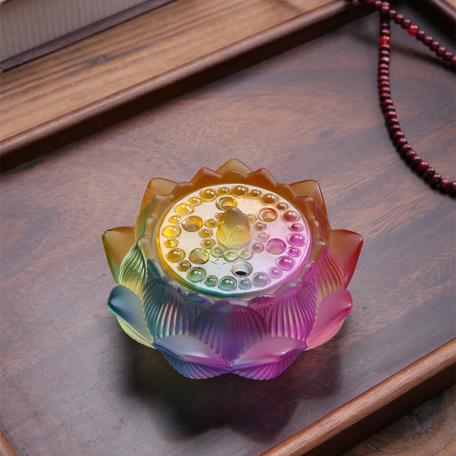 Lư hương đĩa tráng men phương pháp cổ, lư hương, lư hương thiền sáng tạo gia dụng, lư hương Phật cổ