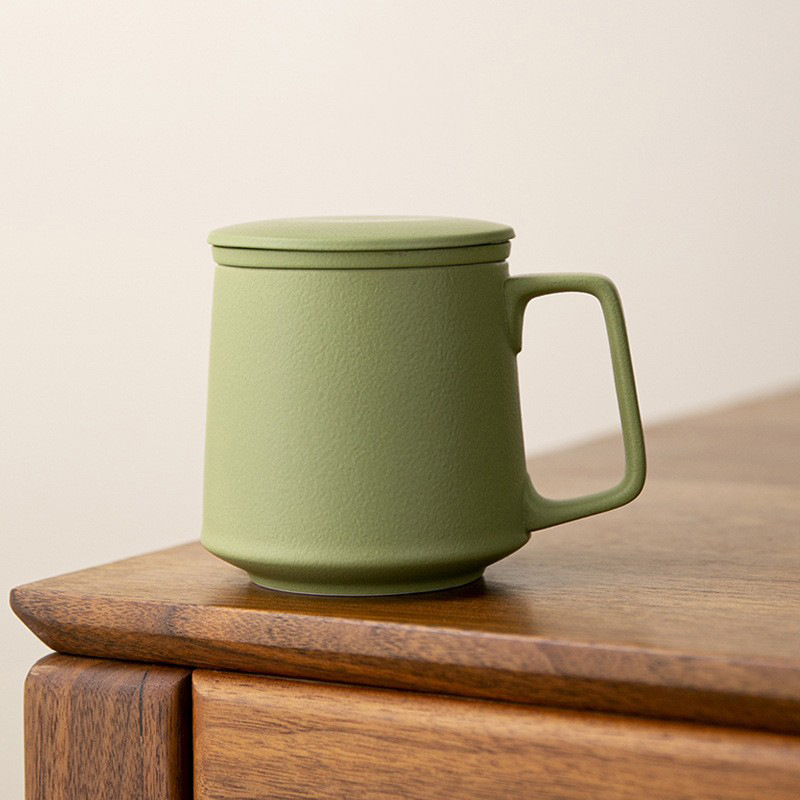 Cốc trà cốc gốm sứ cốc tách nước trà đơn giản cốc nước pha trà chuyên dụng cá nhân văn phòng gia dụng bán buôn