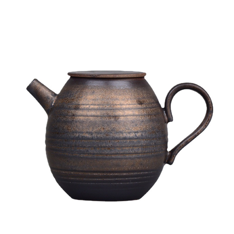 Bán buôn ấm pha trà gốm thô cổ điển thủ công dụng cụ pha trà Kungfu gia dụng dụng cụ pha trà gốm sứ sáng tạo bình đơn nhỏ