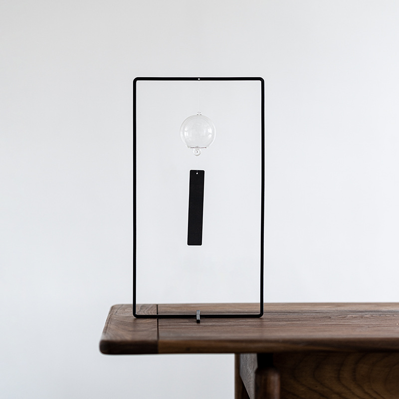 Chuông gió văn bản Nhật Bản Oantang Mặt Dây chuyền quà tặng phong cách Nhật Bản thủy tinh rắn Mặt dây chuyền nhỏ Nhật Bản Mặt Dây chuyền phòng ngủ sáng tạo