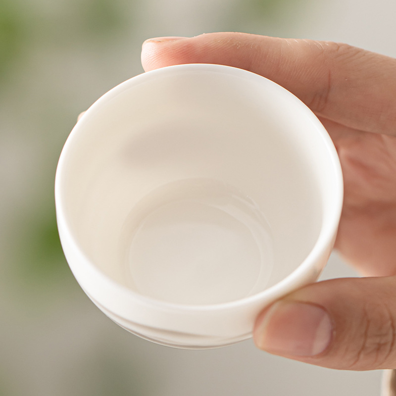 Mỡ cừu, Ngọc Bích, mực sứ, tách trà Kung Fu núi xa, uống trà gia dụng, cốc chủ nhân, cốc Luohan, cốc cá nhân, cốc đơn, cốc trà