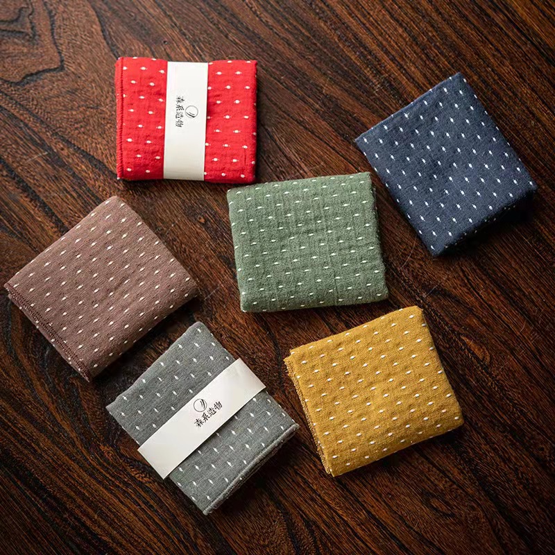 Khăn trà cotton lanh kiểu Nhật Khăn trà hút nước bầu trời đầy sao dày dặn sáng tạo khăn trải bàn trà Khăn trải bàn trà khăn lau Phụ Kiện Bộ trà bàn trà