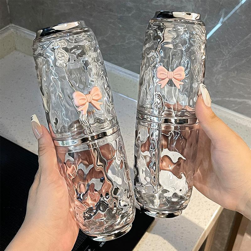 Bộ đồ vệ sinh du lịch có giá trị cao, cốc đánh răng súc miệng, cốc rửa tiện lợi, cốc đánh răng, dụng cụ đánh răng, hộp đựng bàn chải đánh răng