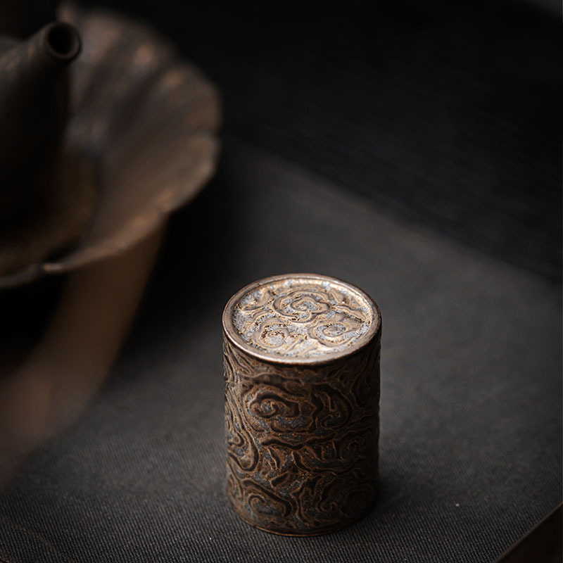 Nắp nồi đất màu tím cổ điển, nắp nồi sắt, giá đỡ, nắp nồi, nắp gốm cổ, nắp bát, bán buôn phụ kiện trà đạo