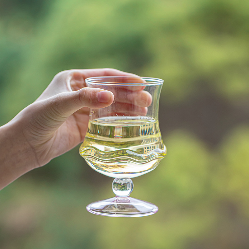 Cốc thủy tinh chịu nhiệt gia dụng cốc nước văn phòng giá trị cao cốc trà hoa