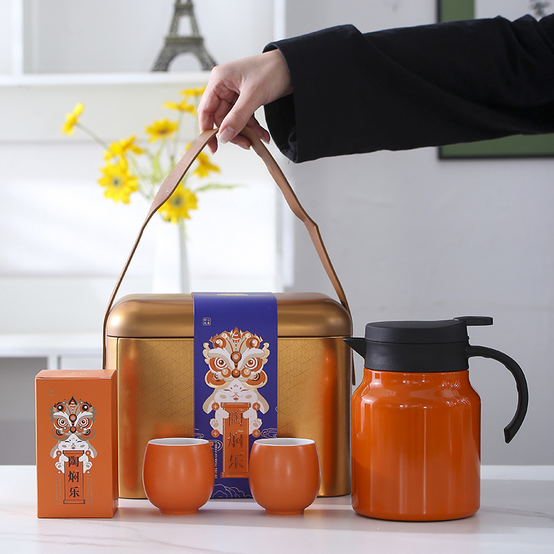 Cốc trà gốm sứ, quà tặng nhân viên, quà tặng lưu niệm, văn hóa và sáng tạo, quà tặng doanh nghiệp, ấm pha trà mùa đông, ấm trà hầm lớn