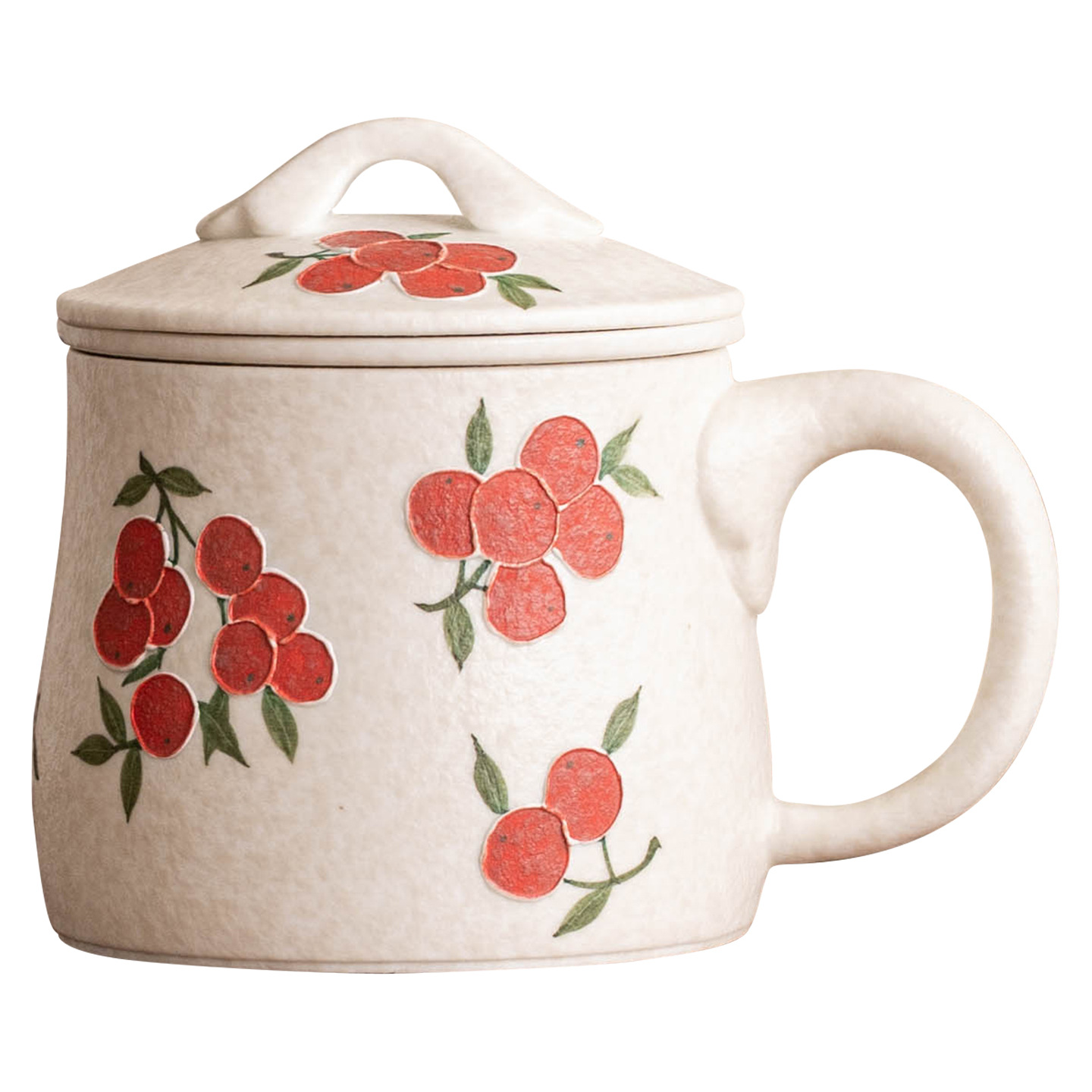 Tách trà trắng mỏ đá nhà máy tách trà văn phòng cá nhân tách trà tách trà có nắp cốc nước gốm sứ