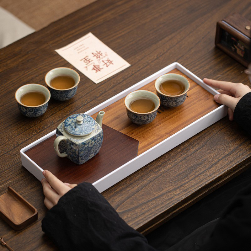 Ấm trà xanh cổ dụng cụ trà kungfu bộ nhỏ bộ một ấm bốn cốc gia dụng bán buôn quà lưu niệm cao cấp