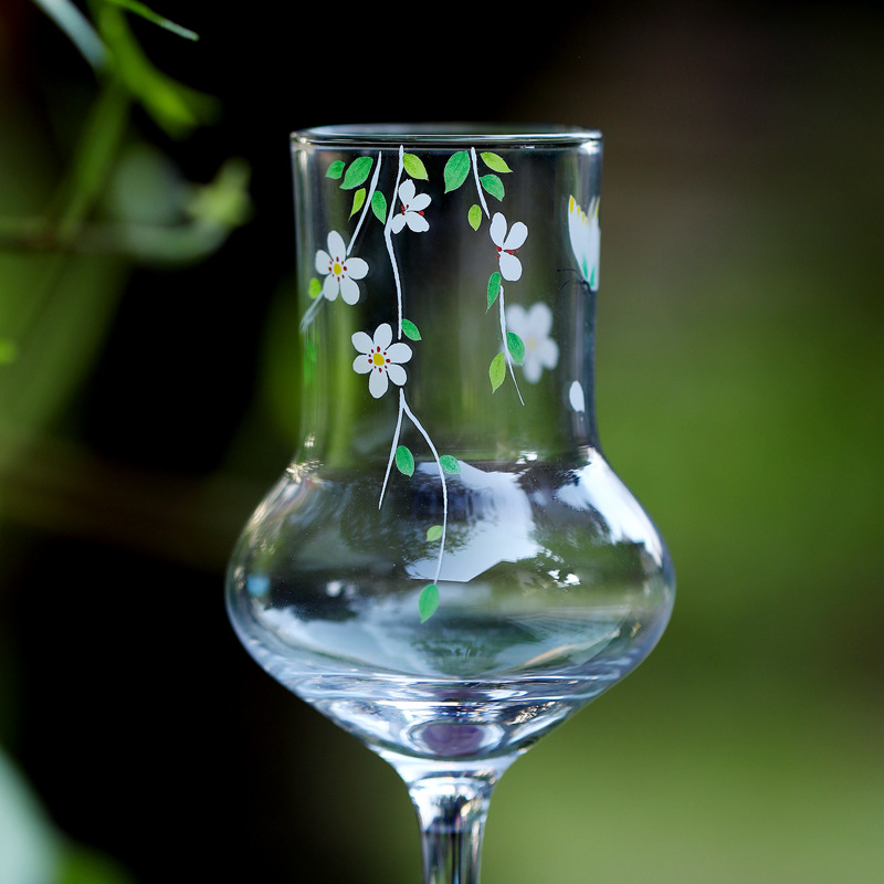 Hoa Tươi Chịu Nhiệt Thủy Tinh Trà Nếm Cốc Trà Xanh Ấm Trà Hộ Gia Đình Nhỏ Cao Thủy Tinh Rượu Thủy Tinh.