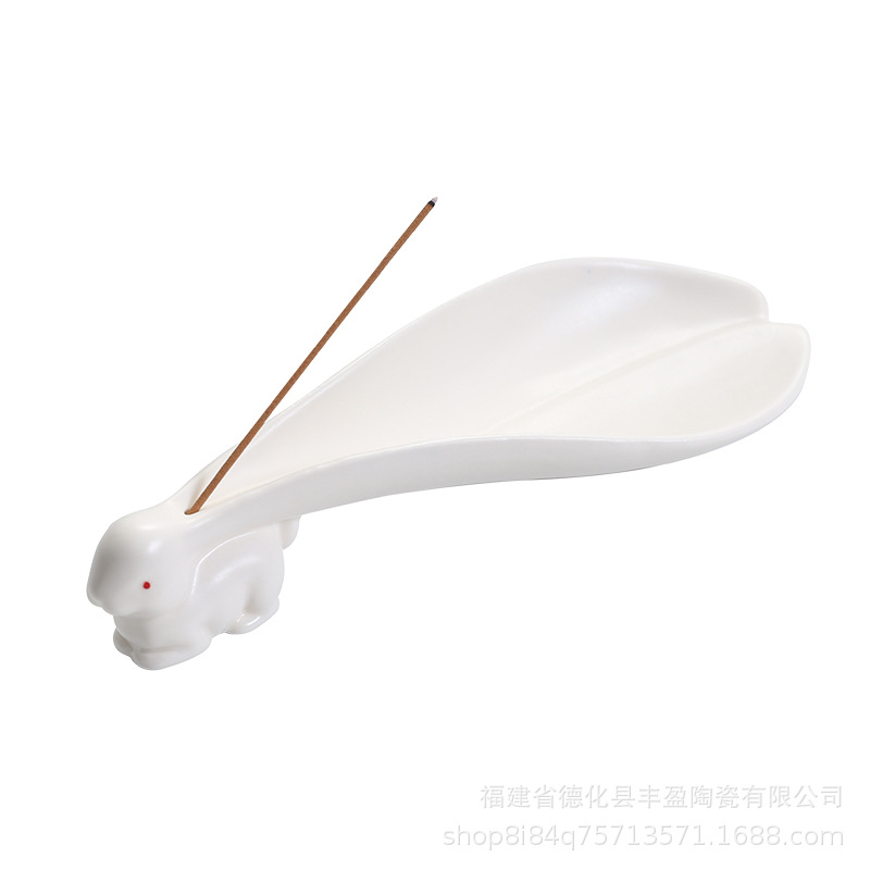 Đồ trang trí trà đạo trong nhà bằng gốm Sứ sáng tạo gốm sứ trắng cắm hương phong cảnh