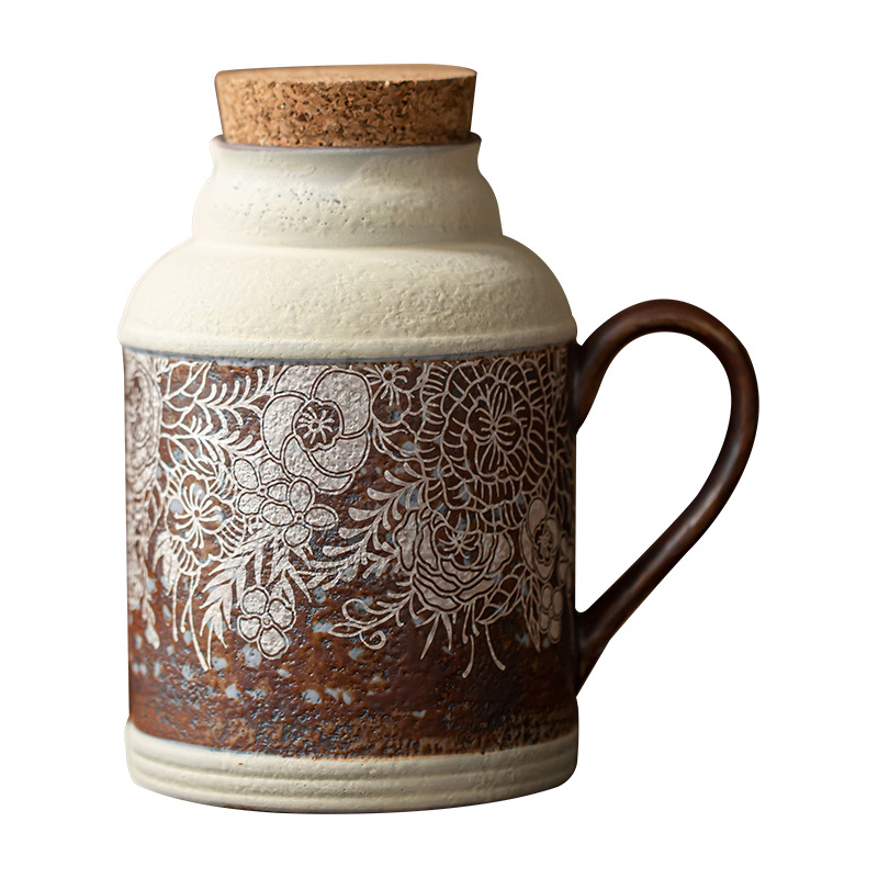 Ấm áp nhỏ bằng đất đá cũ, ấm gia truyền, ấm pha trà dung tích lớn, ấm pha trà du lịch ngoài trời trên xe