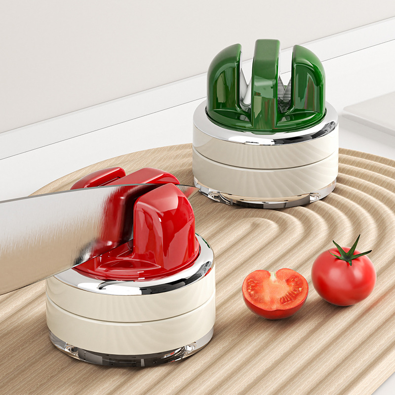 Dao mài cốc hút gia dụng dao mài nhà bếp kéo giá đỡ bằng thép vonfram chuyên nghiệp mới