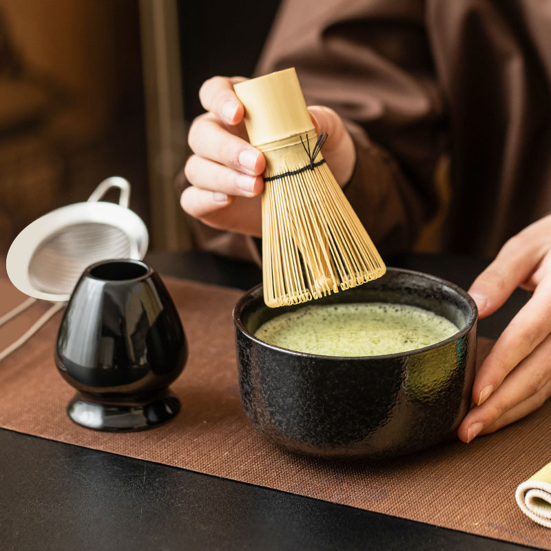Bộ bát Matcha Baibenli, bình trà, bình trà, dụng cụ pha trà, bát trà gốm sứ, máy khuấy gia dụng kiểu Nhật, bình trà đứng