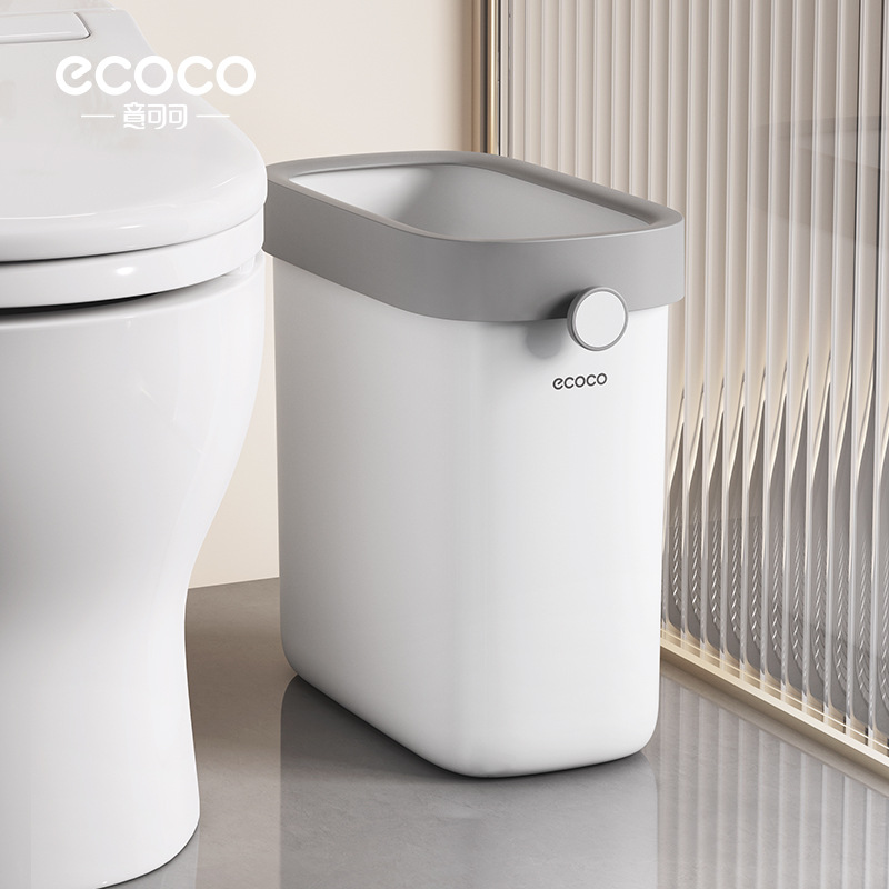 Thùng rác gia dụng nhà vệ sinh nhà vệ sinh mới 2024 khe hở lớn dung tích lớn thùng chuyên dụng thùng vệ sinh nhỏ hẹp