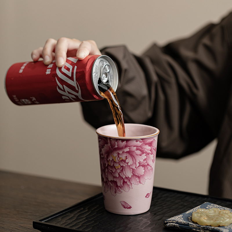 Cốc cốc gốm sứ dung tích lớn cốc chủ nhân cốc uống trà cốc uống nước cổ điển Trung Quốc