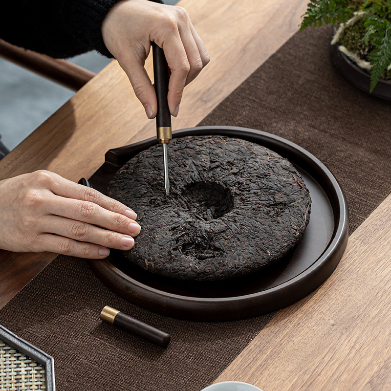 Khay Trà Tách tròn trúc, khay trà trắng, Khay trà Pu'er, phụ kiện trà đạo, khay trà Đánh Giá, Khay trà, dao trà