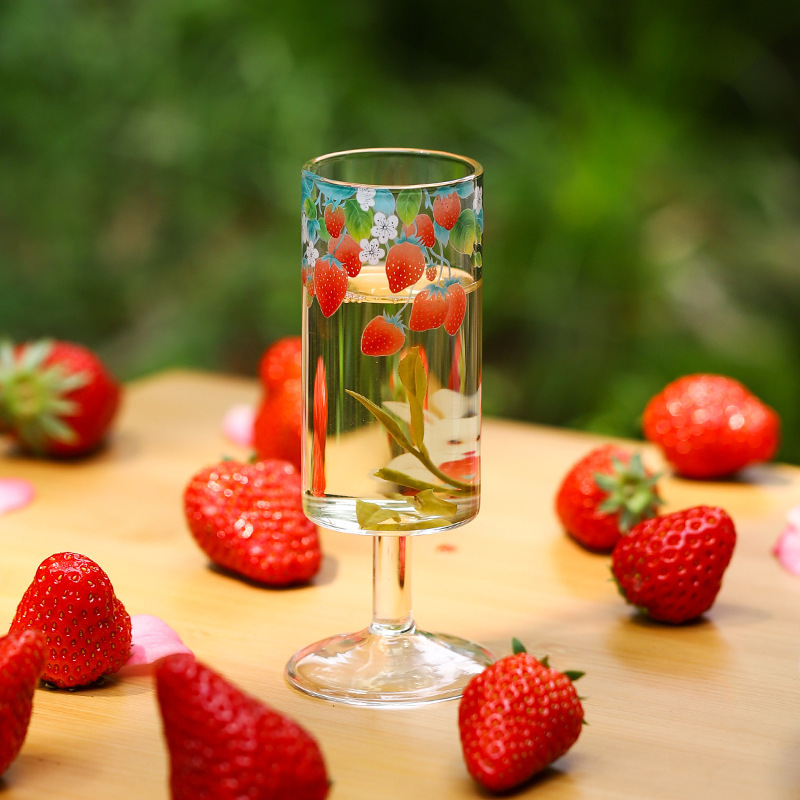 Cốc trà chân cao thủy tinh, cốc trà xanh chân cao, Cốc pha trà, cốc hương thơm, Cốc pha trà sáng tạo, Cốc pha trà