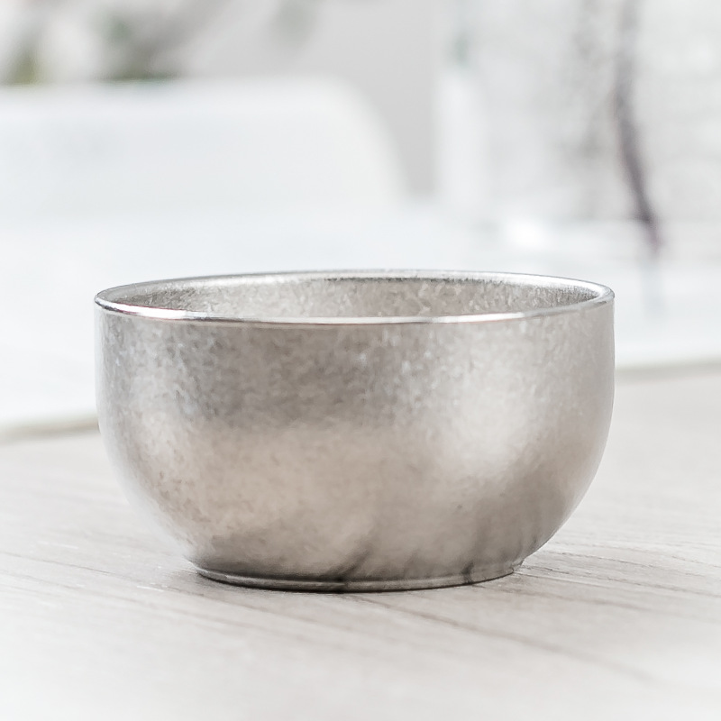 Cốc titan dung tích lớn thể thao ngoài trời cao cấp ấm pha trà titan nguyên chất có tay cầm cách nhiệt hai lớp