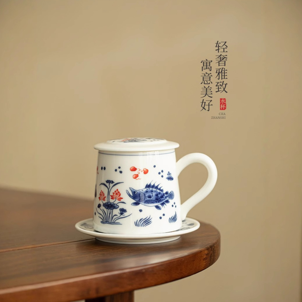 Cốc văn phòng Yunsheng vân tảo cốc pha trà gốm sứ cốc uống trà văn phòng gia dụng cốc cốc cốc cốc cốc cốc nước