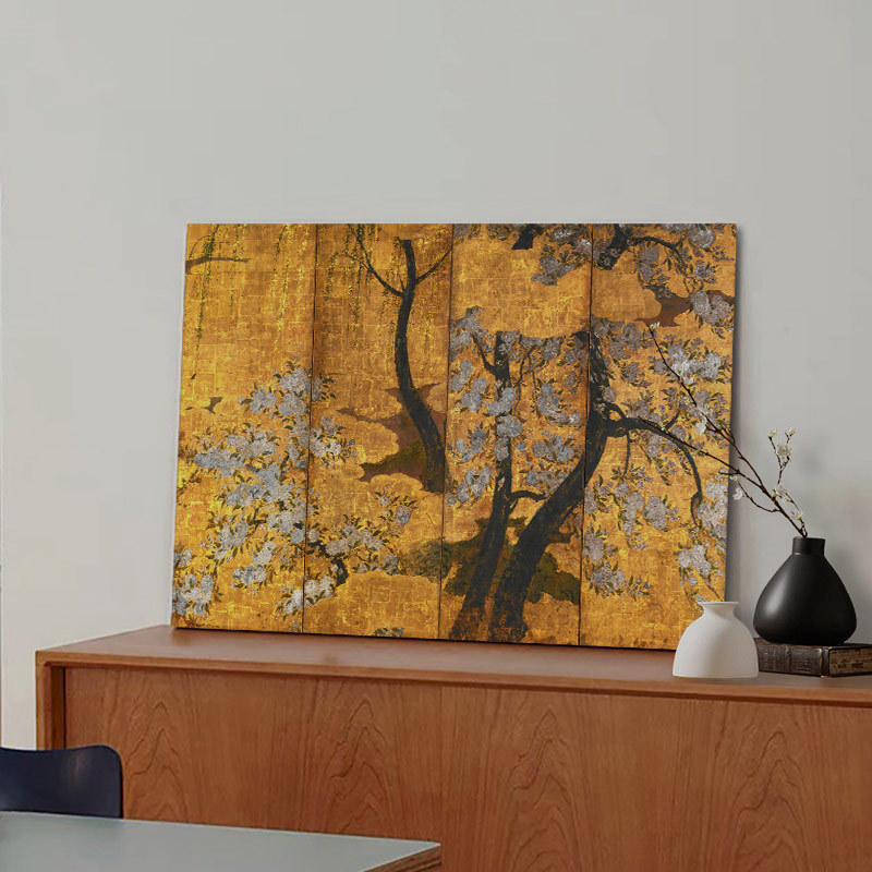 Tranh trang trí nhà thời trang hiện đại tranh nền phòng khách tranh không khung tranh lá phong tranh phong cảnh tranh treo hành lang tranh tường