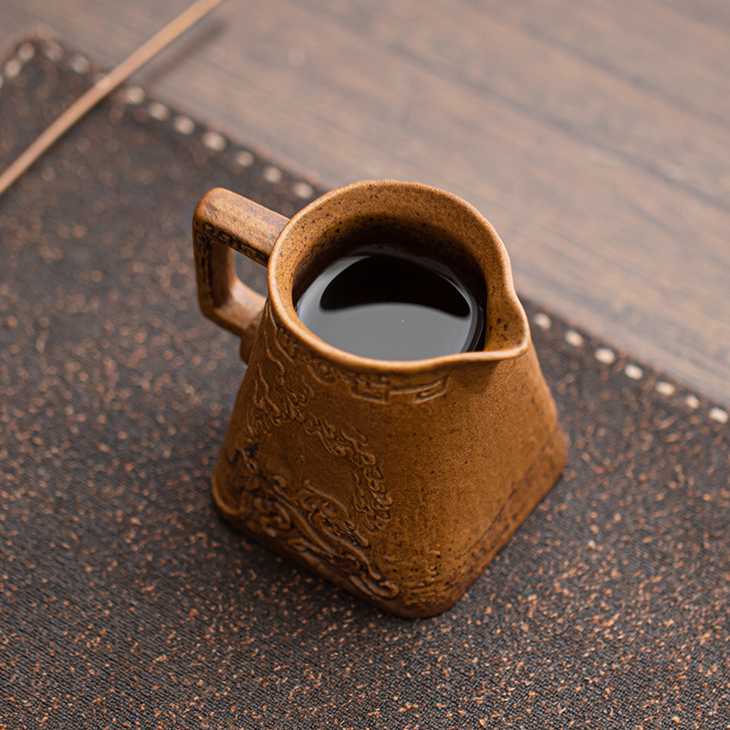 Cốc nước chấm, cốc tách trà bằng gốm sứ cổ điển, cốc tách trà thủ công gia dụng, phụ kiện trà đạo