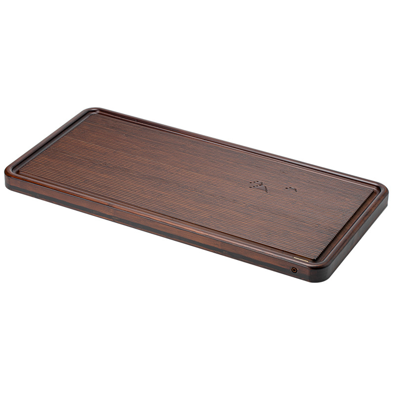 Khay trà cao cấp gỗ rắn nặng tre thoát nước gia dụng bàn trà pha Khô Nhỏ văn phòng Biển Trà đơn giản Khay trà Kung Fu