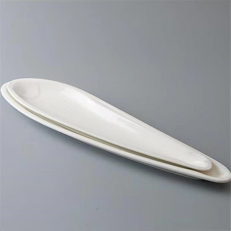 Khách sạn gốm sứ cá nóc đĩa Cá thu đao trang trại sáng tạo bất thường cá thu đao hình đặc biệt đĩa Cá hấp trắng tinh khiết đặc biệt