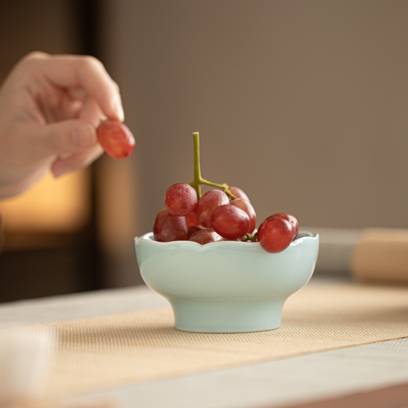 Bát nhỏ tinh tế gia dụng gốm sứ mini khay đựng trái cây khay đựng đồ ăn nhẹ trà chiều khay đựng đồ ăn nhẹ khay đựng trái cây sấy khô